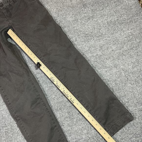 Eddie Bauer Pants Womens 0 Gray Legend Wash Boyfriend Flannel Lined Stretch - Picture 15 of 16